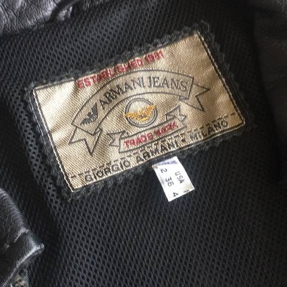 Armani Leather Jacker - Picture 6 of 7